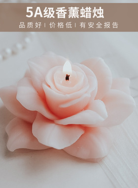 红玫瑰香薰蜡烛定制求婚表白礼物