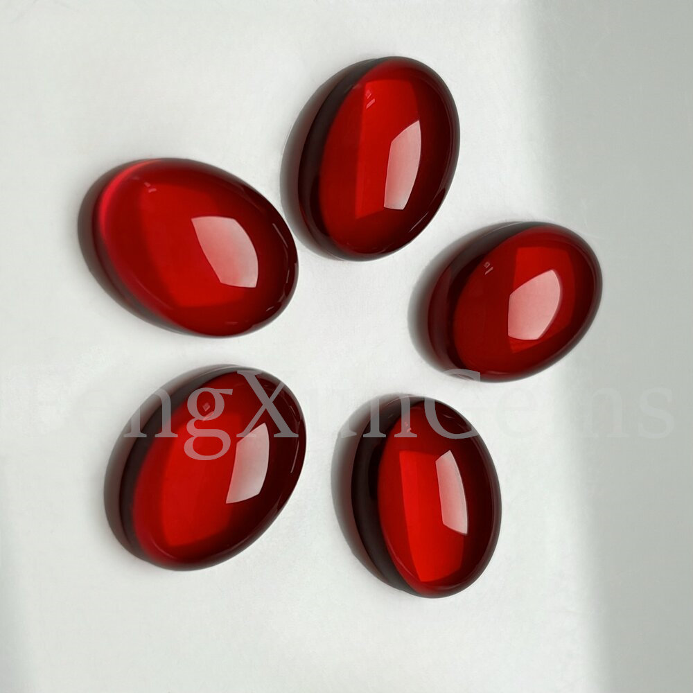 椭圆形平底素面红玻裸石 5A蛋形光面大红色玻璃宝石DIY饰品主石钻,淘宝优惠券,粉丝福利购,淘宝优惠卷
