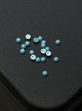 diy3mm祖母绿红蓝宝石圆形平底素面光面宝石裸石彩色锆石饰品镶嵌