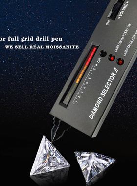 VVS1净度D色直三角莫桑钻裸石首饰裸钻K金镶嵌定制用过钻笔有证书