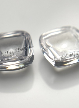 平底素面 白色透明合成锆石 肥方裸钻 垫形人造宝石 手链戒指镶嵌