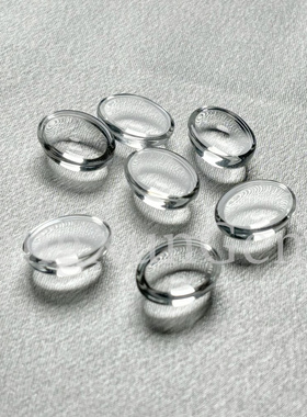 蛋形白色蛋面玻璃椭圆形平底素面透明裸石饰品工艺钻DIY饰品主石