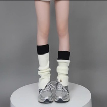 High quality knit splicing socks Socks Girls Hot Girls Leg Socks Japan jk Academy Wind autumn winter mid-cylinder leg heaps stockings