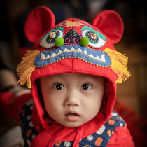 Wangs hand-made embroidery handmade diy material bag tiger head hooded head shoe self-embroidered gift New Years gift box