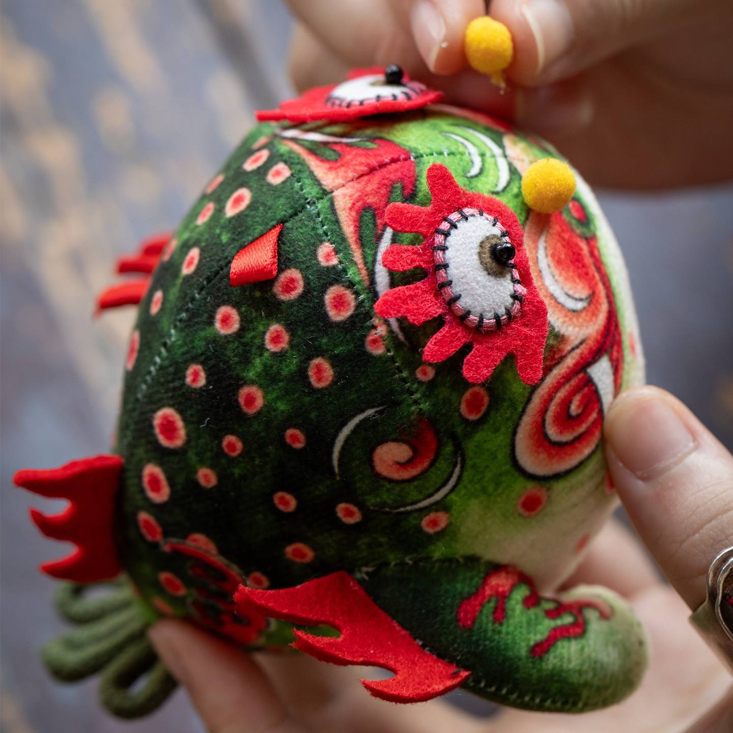 王的手创 纯手工刺绣盲盒挂件民间艺术玩偶山海经 成都博物馆正版,淘宝优惠券,粉丝福利购,淘宝优惠卷