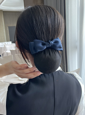 头花女网兜护士职业发网盘发头饰