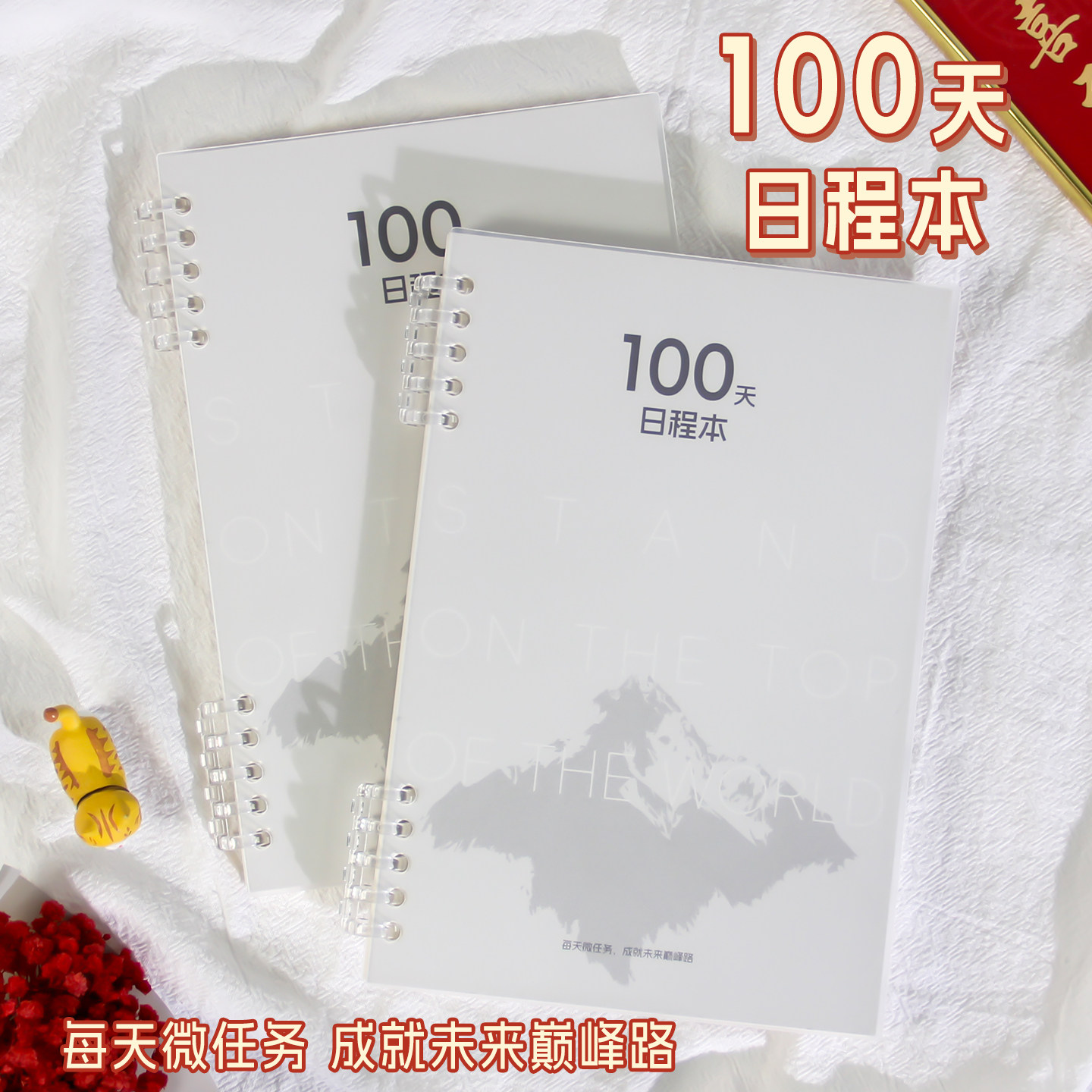 人生规划日程本100天每日计划本时间管理自律笔记本打卡活页本,淘宝优惠券,粉丝福利购,淘宝优惠卷