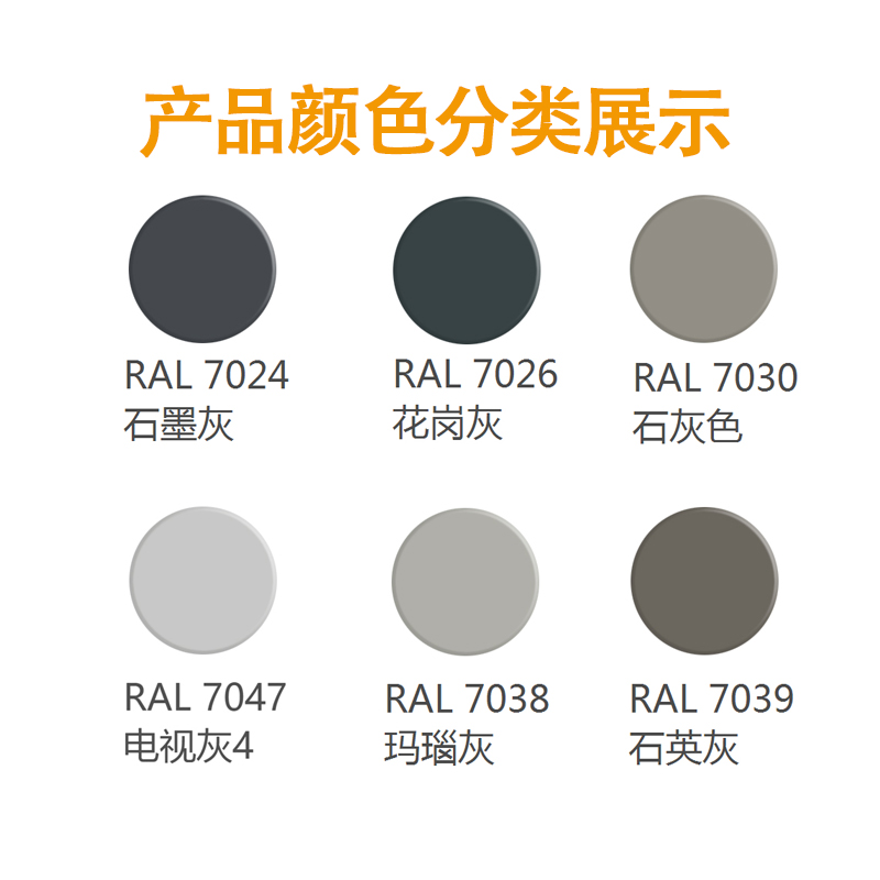 漆先生劳尔RAL7024/7026/7030/7038/7039/7047机柜漆变电箱自喷漆 - 图1