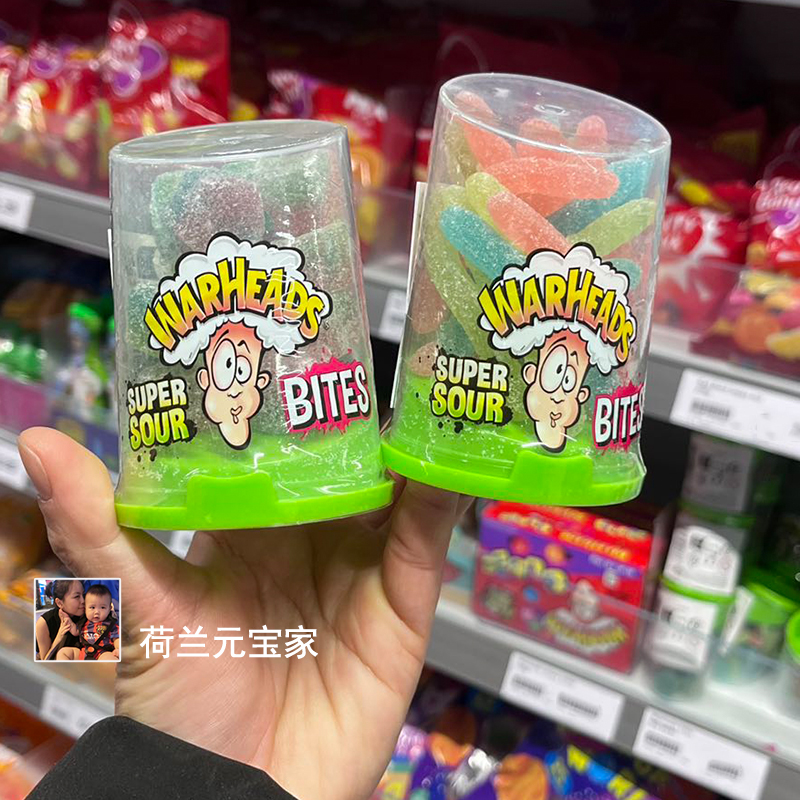 荷兰Warheads弹头牌酸酱棒棒糖多口味酸味糖果Sour液体糖方块糖 - 图1