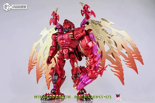 匠型 Jiangxing Red Dragon Super Warrior Warriors Migrant Beast Rider Transformers Red Scale Ying Dragon Invincible Dragon повторно
