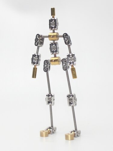 西帕动画SMA-18 18cm DIY定格动画男性人体骨骼工艺礼品 - 图2