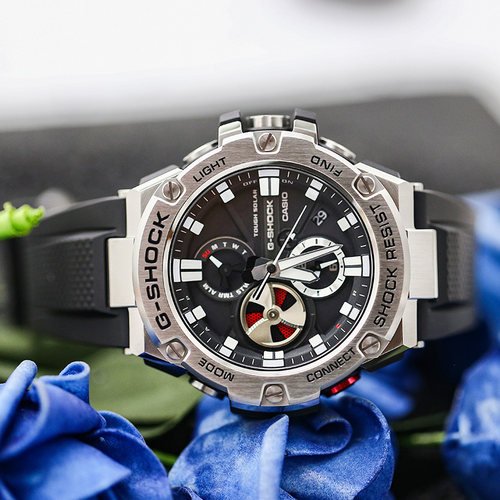 卡西欧手表 G-SHOCK GST-B100-1A/X-1A/GA/GB-1A9 太阳能蓝牙男表 - 图0
