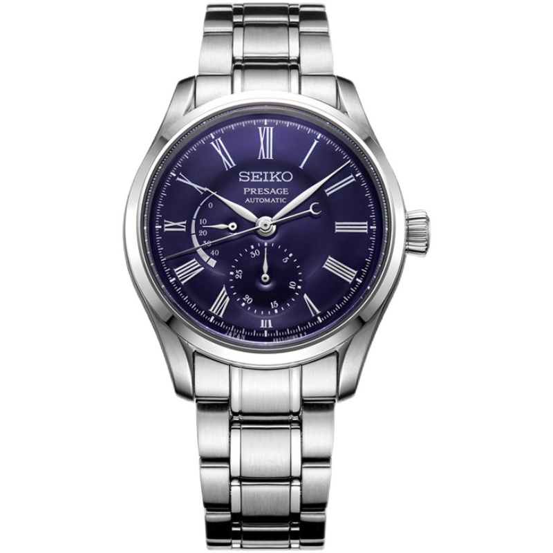 SEIKO精工手表6R机芯机械表月见蓝珐琅钢带男士腕表 SPB091J1/限 - 图3