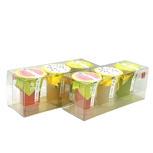 淘吉原浆果冻(红心芭乐+燕窝果+玫珑蜜瓜)285g/盒三连杯 休闲零食 - 图3