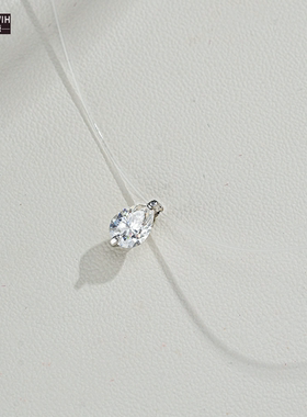 ECETOWIH新款创意透明鱼线银吊坠