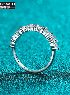 ECETOWIH新款S925纯银戒指女镶