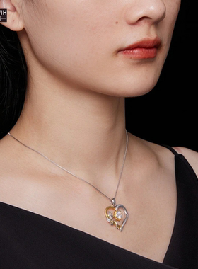 ECETOWIHs925纯银莫桑石项链女简