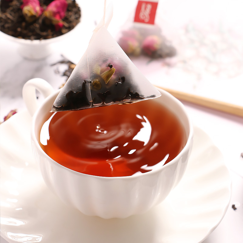 中闽飘香旗舰店买1送1 玫瑰花普洱茶干玫瑰花茶黑茶玫瑰泡水喝的花茶包袋装小包2