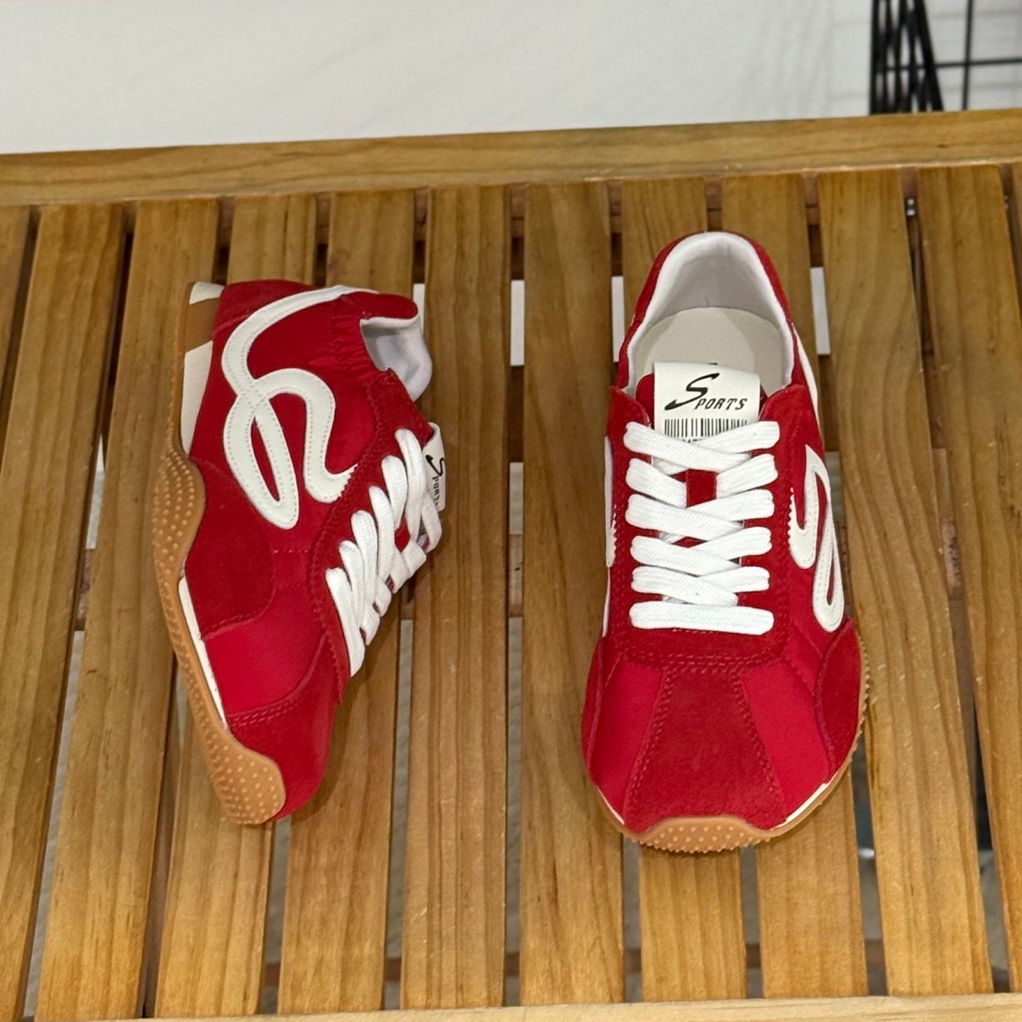 2026新款春季磨砂皮平底德训鞋女休闲百搭拼色复古板鞋时尚运动鞋,淘宝优惠券,粉丝福利购,淘宝优惠卷