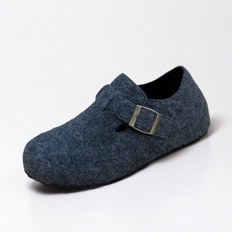 复古毛绒全包勃肯鞋女2025新款一脚蹬乐福软木鞋平底懒人外穿单鞋,淘宝优惠券,粉丝福利购,淘宝优惠卷