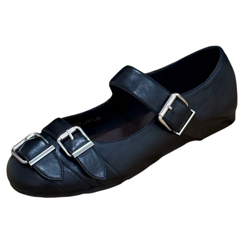 法式皮带扣平底玛丽珍鞋女2026春季新款一字带浅口单鞋潮酷小皮鞋,淘宝优惠券,粉丝福利购,淘宝优惠卷