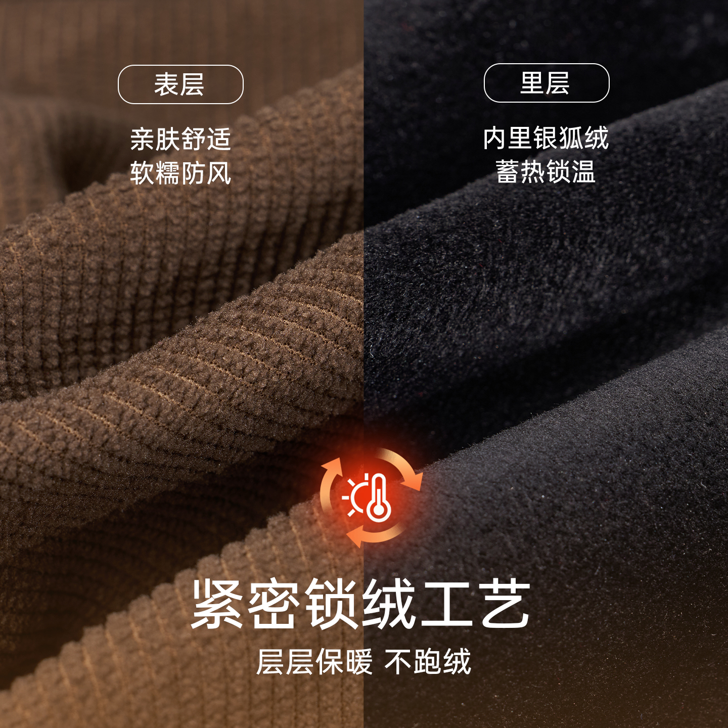 MASANON maternity corduroy thickened wide-leg pants winter