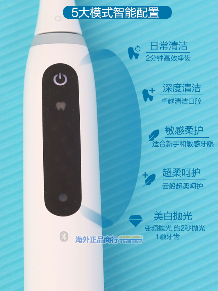 德国OralB欧乐B电动牙刷云感io5/io9成人声波蓝牙智能P9000升级版 - 图0