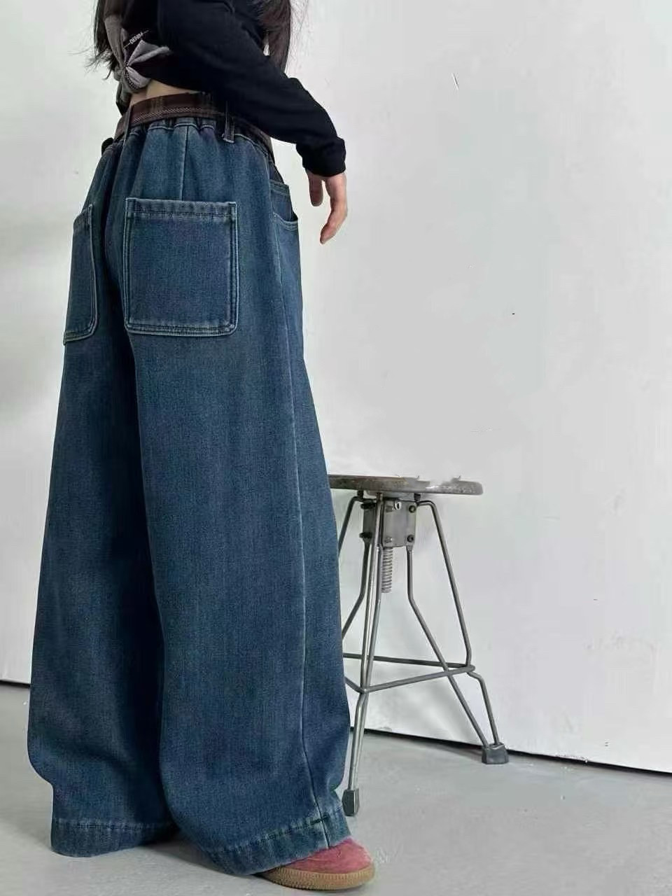 儿童加绒牛仔裤2024冬款男女童韩版宽松直筒裤长裤子,淘宝优惠券,粉丝福利购,淘宝优惠卷