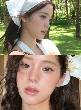 OPs高版本美国14K包金欧阳娜娜水滴锆石小珍珠耳圈多耳洞耳钉免摘