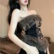 ເທິງທໍ່ furry ແບບ Retro hottie