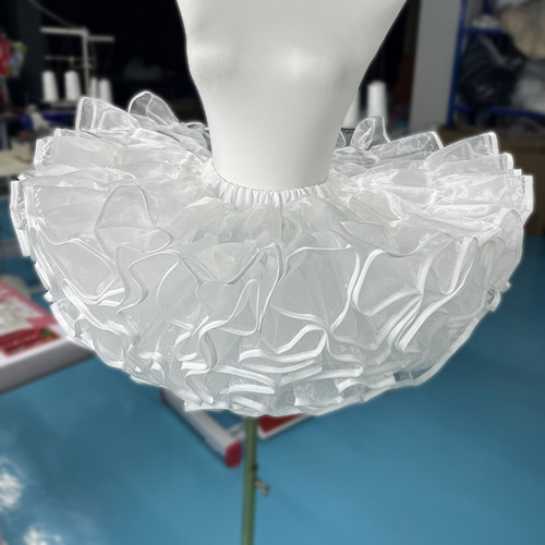 四季鲸洛丽塔超暴力鸭屁股狗短飞天裙撑无骨软纱暴力lolita裙撑 - 图0