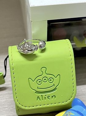 新款三眼仔星球戒指女卡通