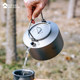 Wasserkocher aus reinem Titan, Outdoor-Teekanne, Camping, tragbar