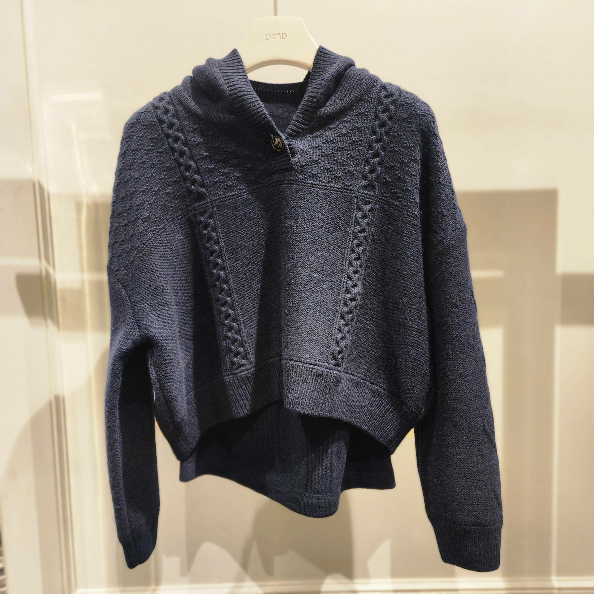 潮流直邮 韩国O'2nd 奥蔻 24冬    两件套针织帽衫O22EBKTO741W,淘宝优惠券,粉丝福利购,淘宝优惠卷