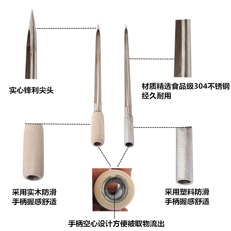 不锈钢粮食取样器稻谷玉米探子大豆饲料小麦大米粉末颗粒扦样抽样-图2