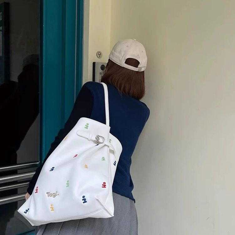 Tagi.包2025新款想象吸管包帆布大容量复古通勤托特手提单肩女包,淘宝优惠券,粉丝福利购,淘宝优惠卷