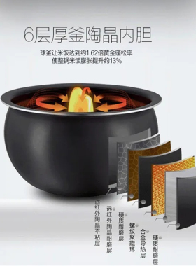 适用苏泊尔电饭煲内胆球3L4L5升不粘SF50FC733电饭锅胆316L不锈钢