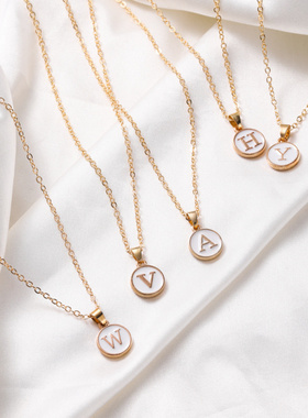 虾皮速卖通热卖字母合金滴油圆牌