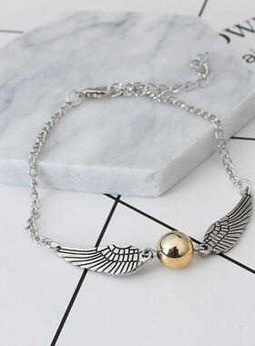 亮球飞贼创意翅膀手链情侣款影视