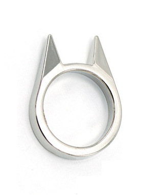 厂家直销防身猫耳单指扣戒指破窗