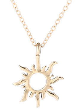 欧美WISH新款金银欧韩太阳合金锁