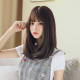Shawl wig short hair female bobo medium long straight hair