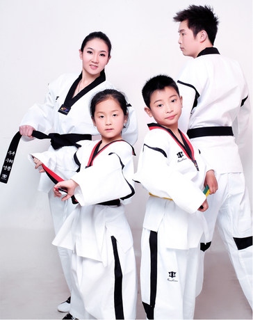 跆拳道服儿童男跆拳道衣服成年大学生服装女初学者训练道服定制