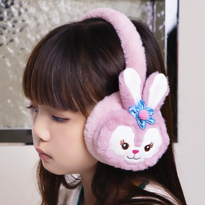 冬季保暖耳罩女童耳套卡通可爱兔子耳包防冻耳帽耳捂子耳暖3-12岁