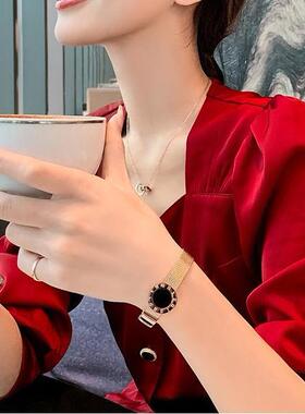 手表带罗马数字手镯ins小众设计手饰玫瑰金色钛钢手饰品网红欧美