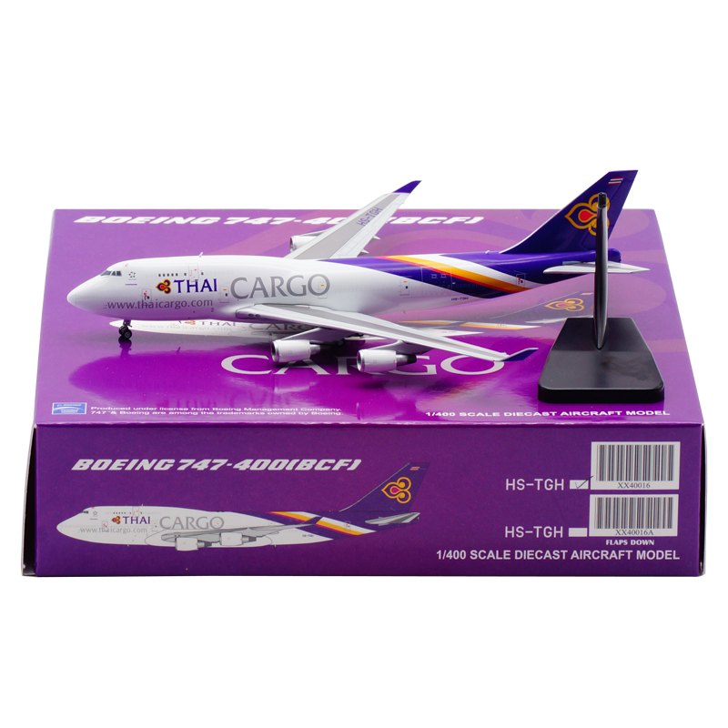 泰国航空JC Wings 1:400静态飞机模型合金波音B747-400BCF HS-TGH-图3