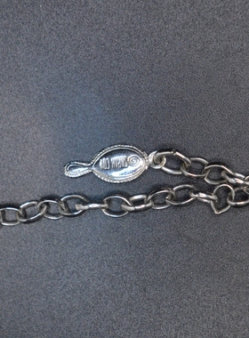 中古首饰 sarahcov 松石色吊坠项链 成色好