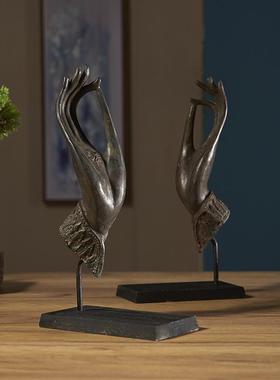 风水佛手摆件家居酒柜装饰品