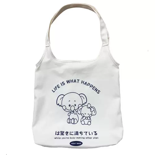 Шоппер, брендовая свежая сумка на одно плечо, тканевый мешок, в корейском стиле