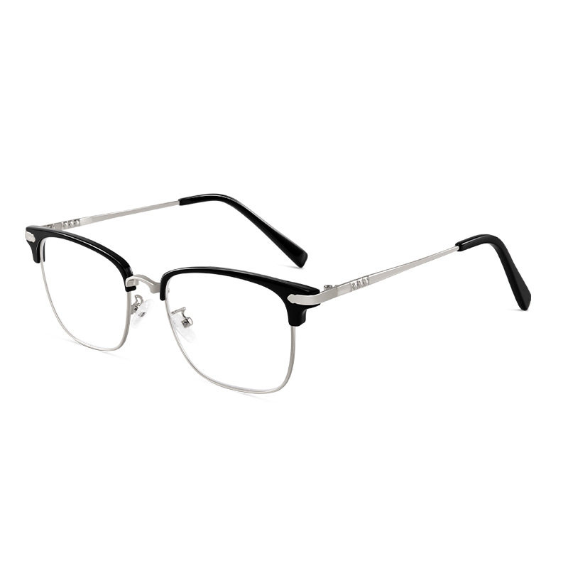 严选新款TR90眉线框架小红书网红同款黑色半框防蓝光近视眼镜,淘宝优惠券,粉丝福利购,淘宝优惠卷